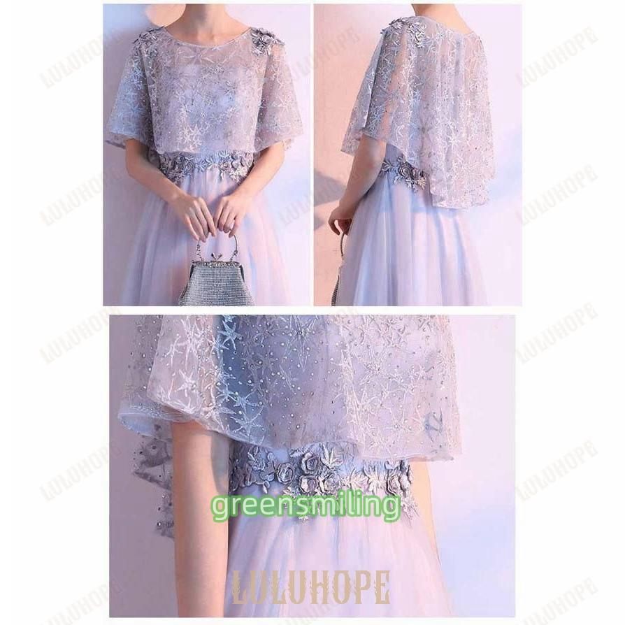 パーティードレス 袖ありカクテルドレス