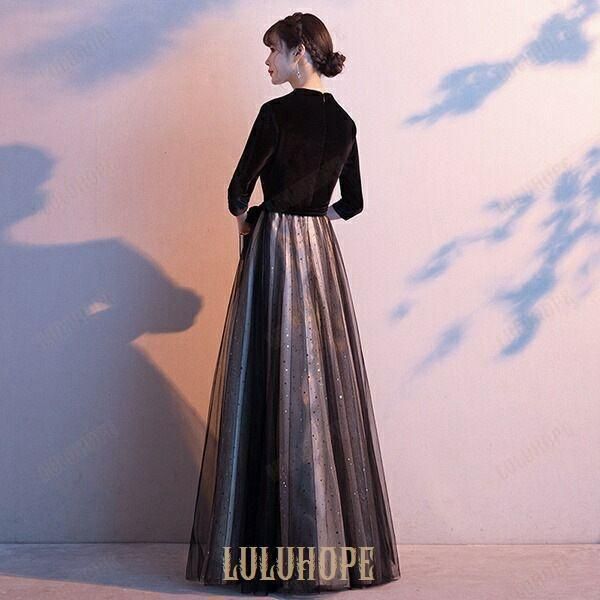 ロングドレス 演奏会 袖付き パーティードレス レディース 演奏会用ドレス 結婚式 母親 ドレス 大人 ピアノ 発表会 結婚式ワンピース パーティードレス ドレス ブライダル スーツ フォーマル ドレス