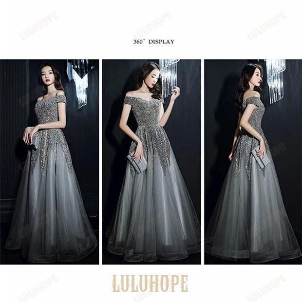 キラキラ ロングドレス ドレス オフショルダー 大人 ピアノ 発表会 パーティードレス 演奏会 結婚式 XS 小さいサイズ 3XLワンピース MAAHADDERANG_COM