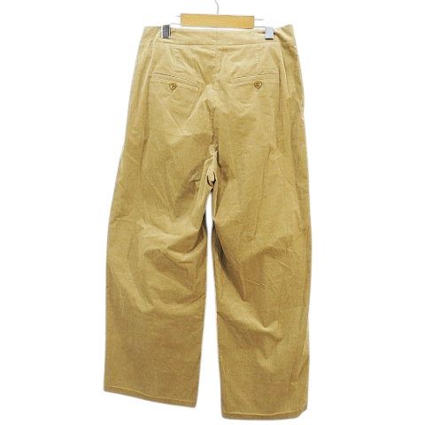 ウンディッチ ノーベ UNDICI-NOVE ワイドパンツ 42 ベージュ系 コーデュロイ 無地