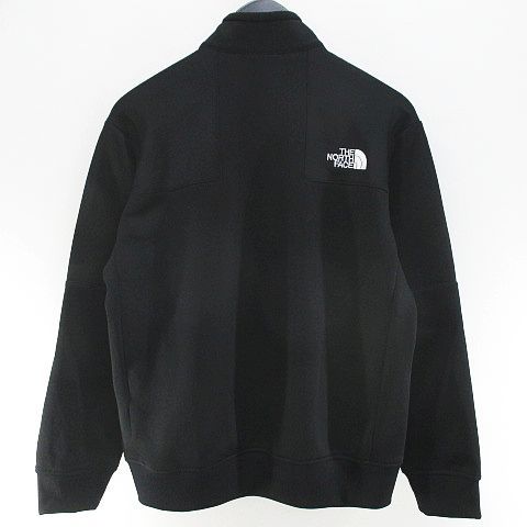 ザノースフェイス THE NORTH FACE NT 12050 ジャージ ジャケット S 黒系 ブラック ジップアップ ロゴ 刺繍 リブ