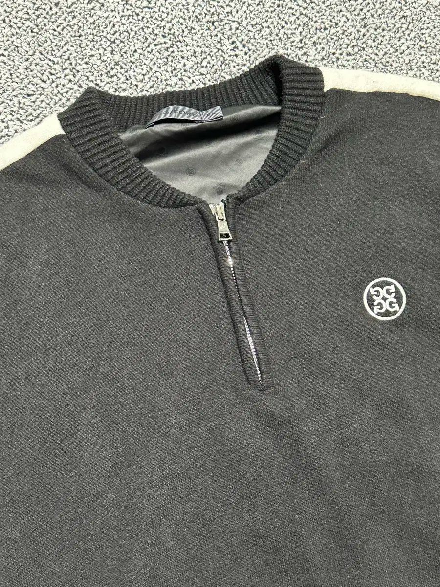 G FORE ジーフォア 防風 ゴルフ ブラック ニット ハーフジップ