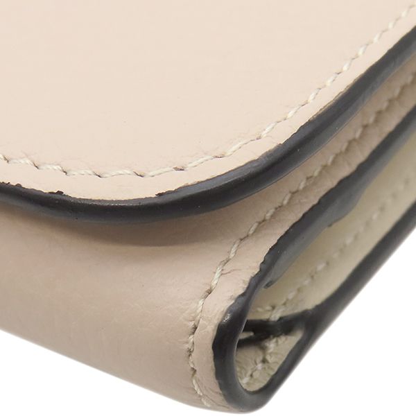 ベージュ×アイボリー ゴールド金具