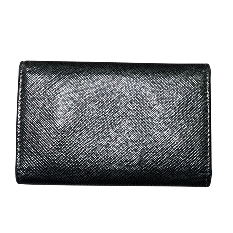 プラダ PRADA 4連キーケース ブラック ゴールド金具 サフィアーノレザー メンズ キーケース