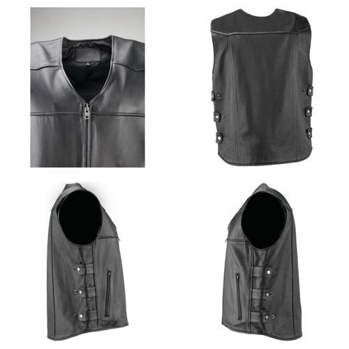 Men s Plains Leather ベスト