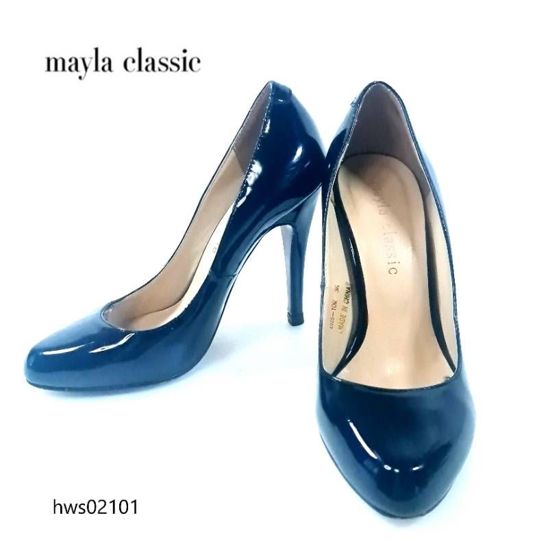 mayla classic マイラクラシック パンプス 36 23cm ブラック エナメル
