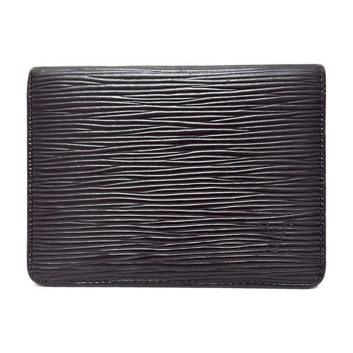 LOUIS VUITTON ルイヴィトン パスケース エピ ポルト2カルトヴェルティカル M63202 ノワール レザー