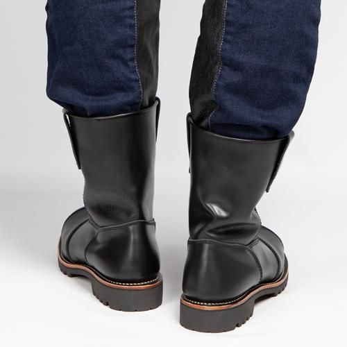 16 シフトガード付レザープルオンブーツ