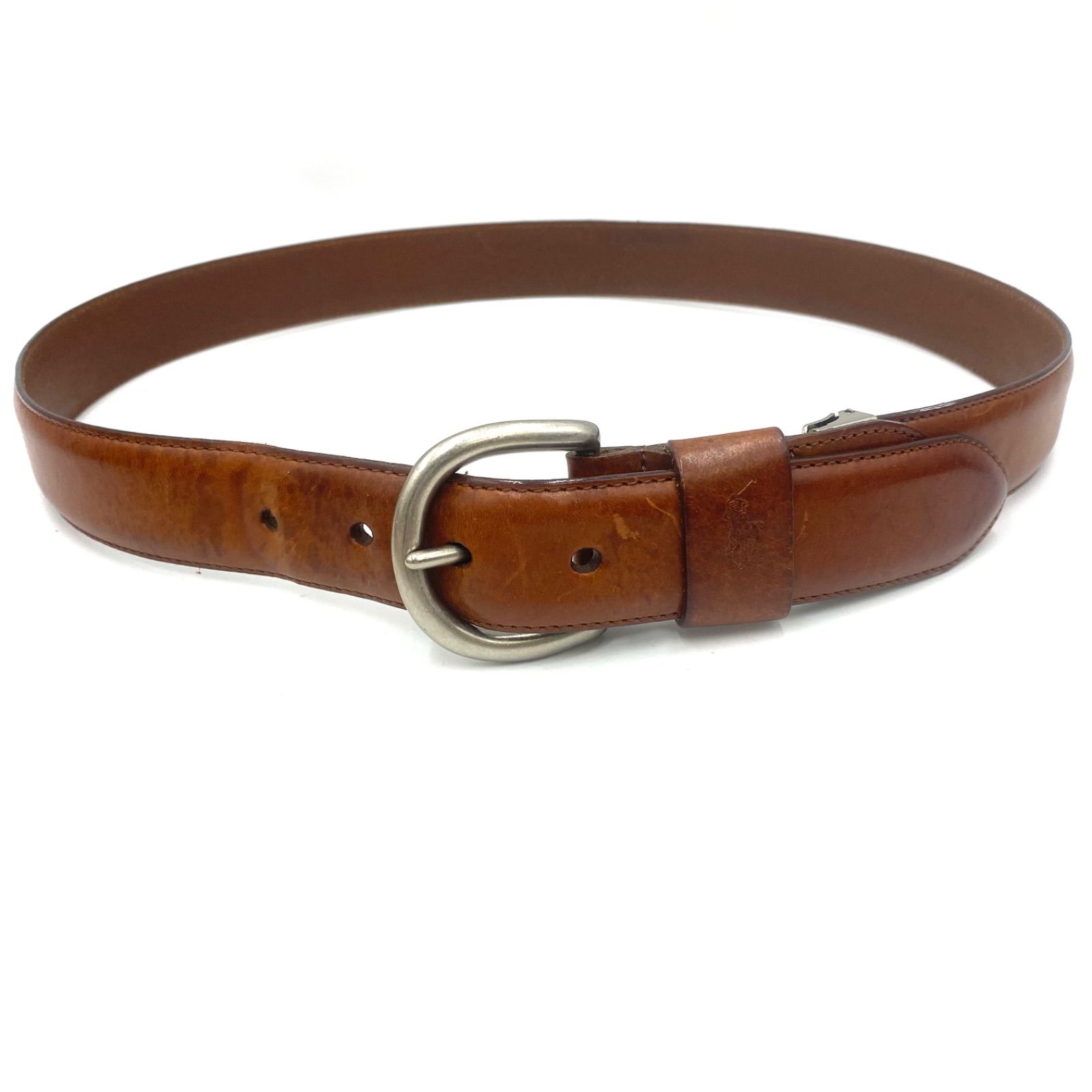 POLO Ralph Lauren ラルフローレン ベルト ウエスト レザー ブラウン ヴィンテージ