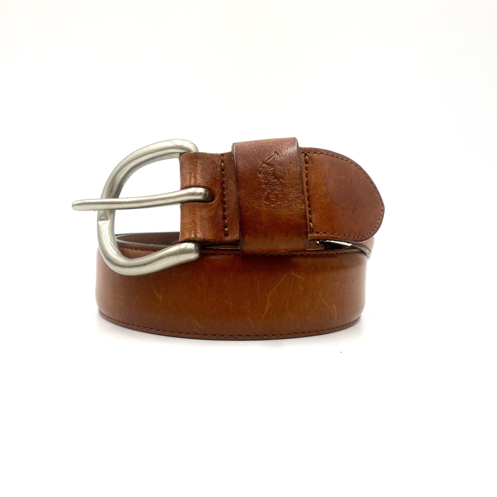 POLO Ralph Lauren ラルフローレン ベルト ウエスト レザー ブラウン ヴィンテージ