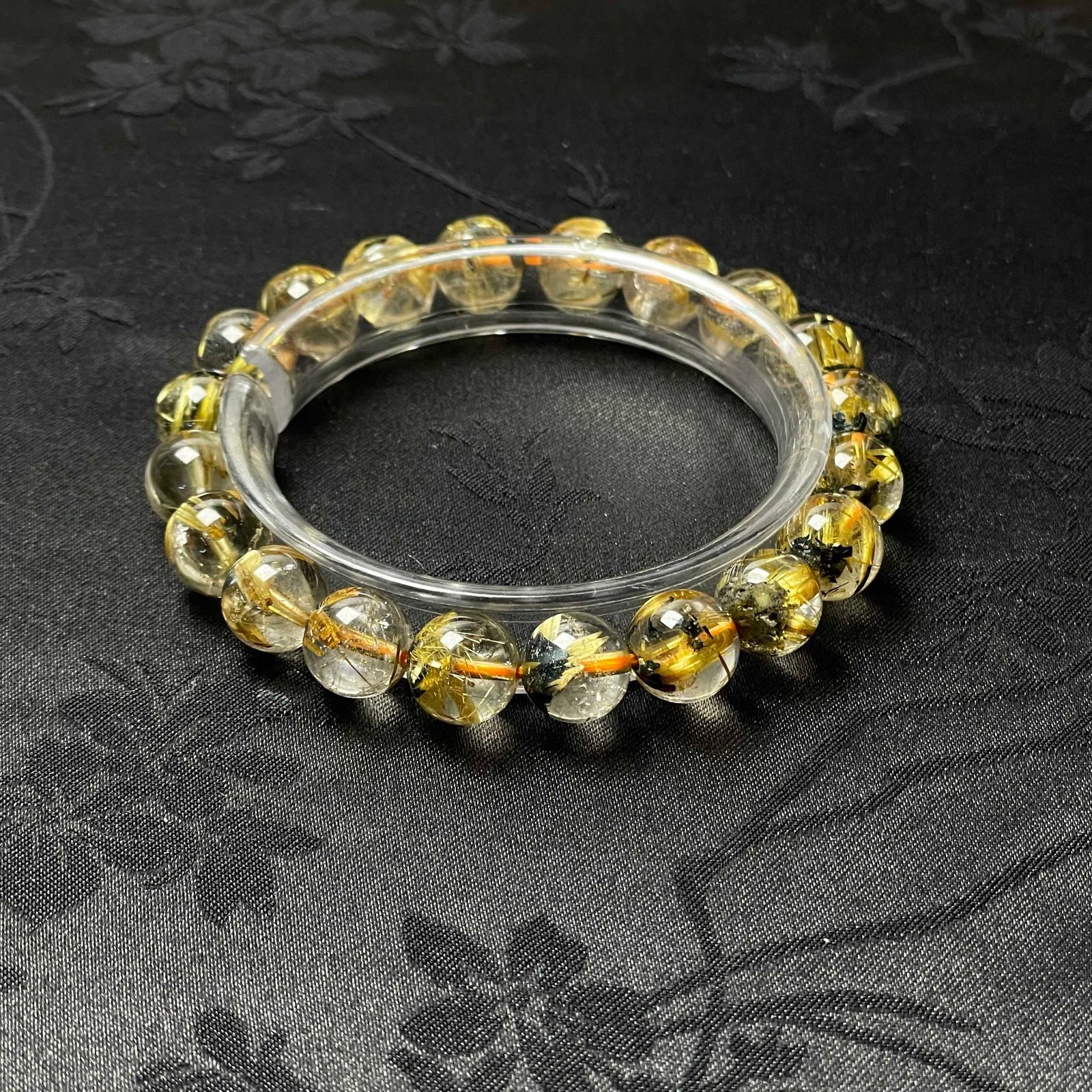 【開運・金運】高級 太陽花 タイチンルチル 13.8-14.7mm ブレスレット 開運・金運】高級 太陽花 タイチンルチル 13.8-14.7mm ブレスレット