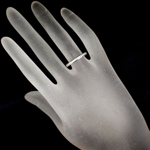 ティファニー ハーフサークル ダイヤモンド リング 15P 15号強 2.68mm Pt950 FORTGASGNV_COM_BR