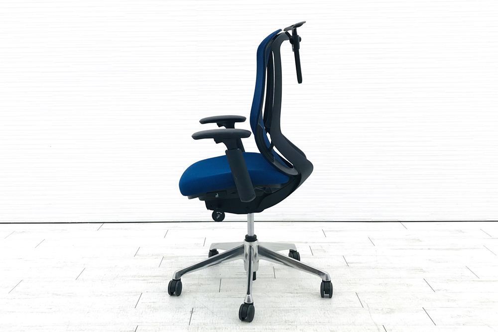 オカムラ シルフィーチェア 2019年製 ハイバック 可動肘 チェア Sylphy メッシュ オフィス家具 C686BR-FMP3 ミディアムブルー A000001609 MARWIL-DEMENAGEMENTS_CH