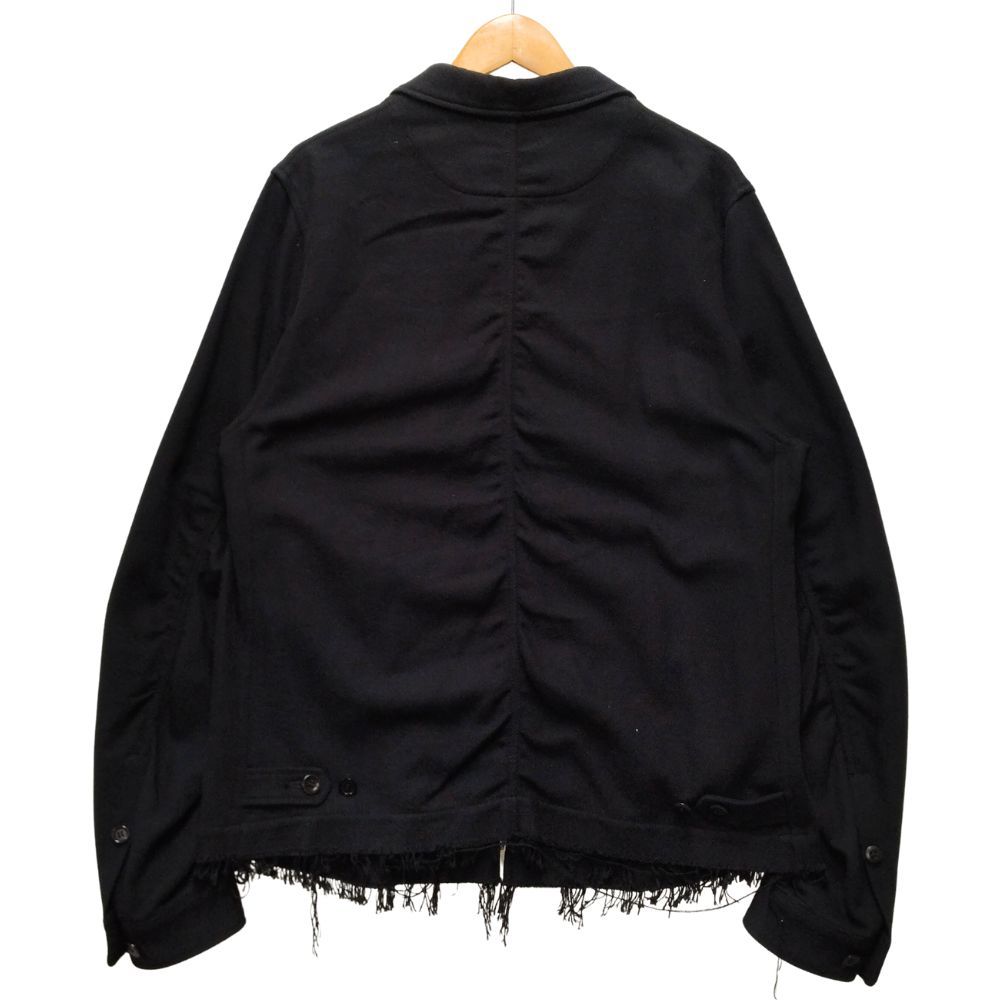 UNDERCOVER アンダーカバー 品番 UCU4206-2 裾タチキリ ネル ジップ ブルゾン ブラック サイズ4 52609