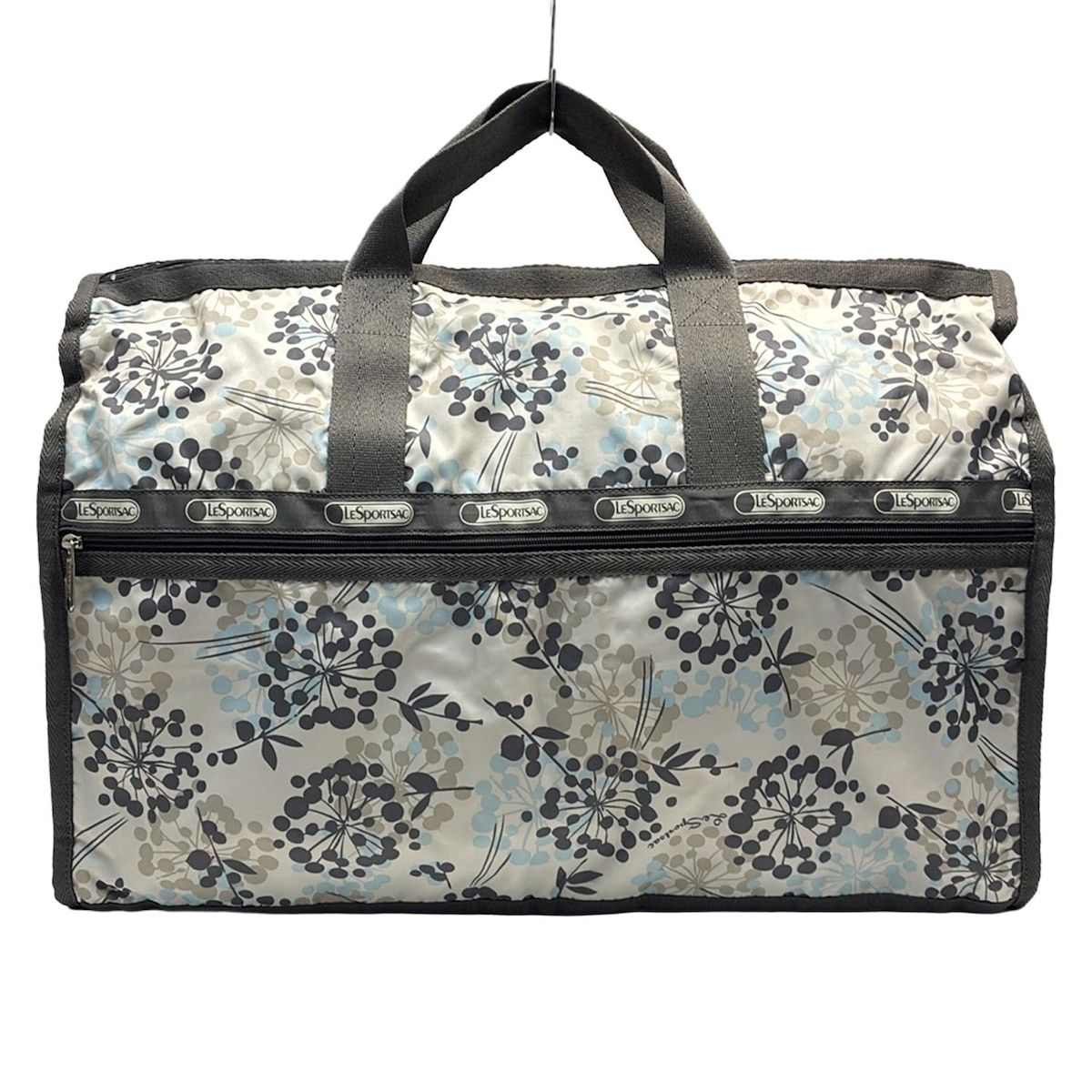 LESPORTSAC レスポートサック ボストンバッグ - ベージュ×ダークグレー×マルチ 本体ロックあり