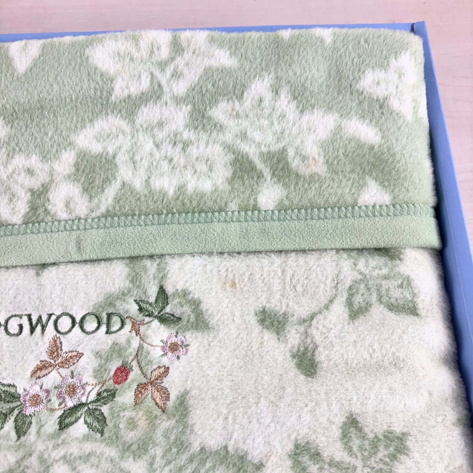 WEDGWOOD ウェッジウッド 綿毛布 寝具 未使用 140×200 未使用 WEDGWOOD