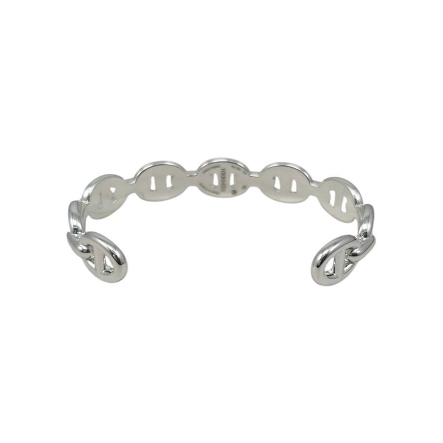 E4750 エルメス ブレスレット シェーヌダンクル アンシェネ バングル SHサイズ Ag925 シルバー HERMES