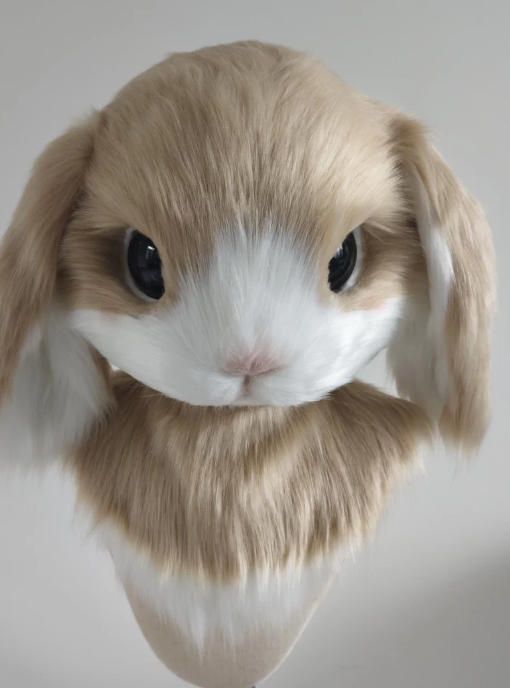 着ぐるみヘッド うさぎ NO.399 リアルスタイル 茶色 全頭ヘッド ケモノ ファースーツ ぬいぐるみ コスプレ コスチューム kigurumi