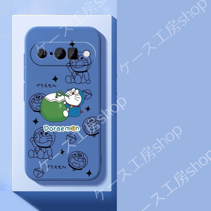 ドラえもん ヤシの実柄 Google Pixel 10/9/8a/5 Pro ケース クスッと