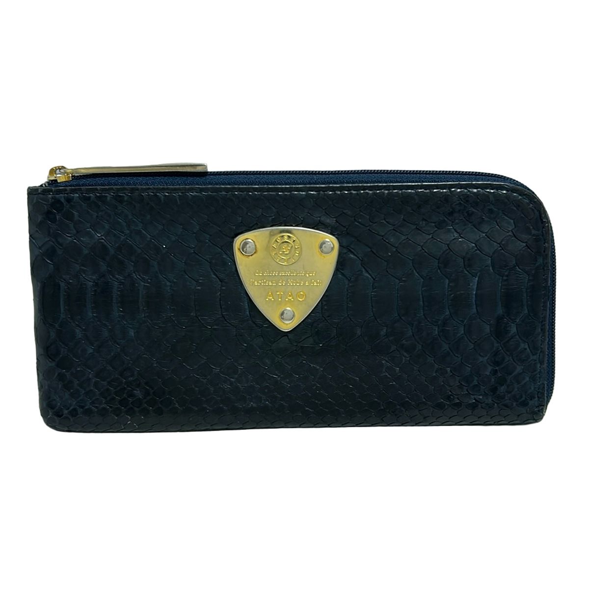 ⭐️未使用級⭐️　ATAO　リモクロシェ　長財布　タッセル　L字ファスナー ATAO(アタオ) 長財布 黒 L字ファスナー - メルカリ