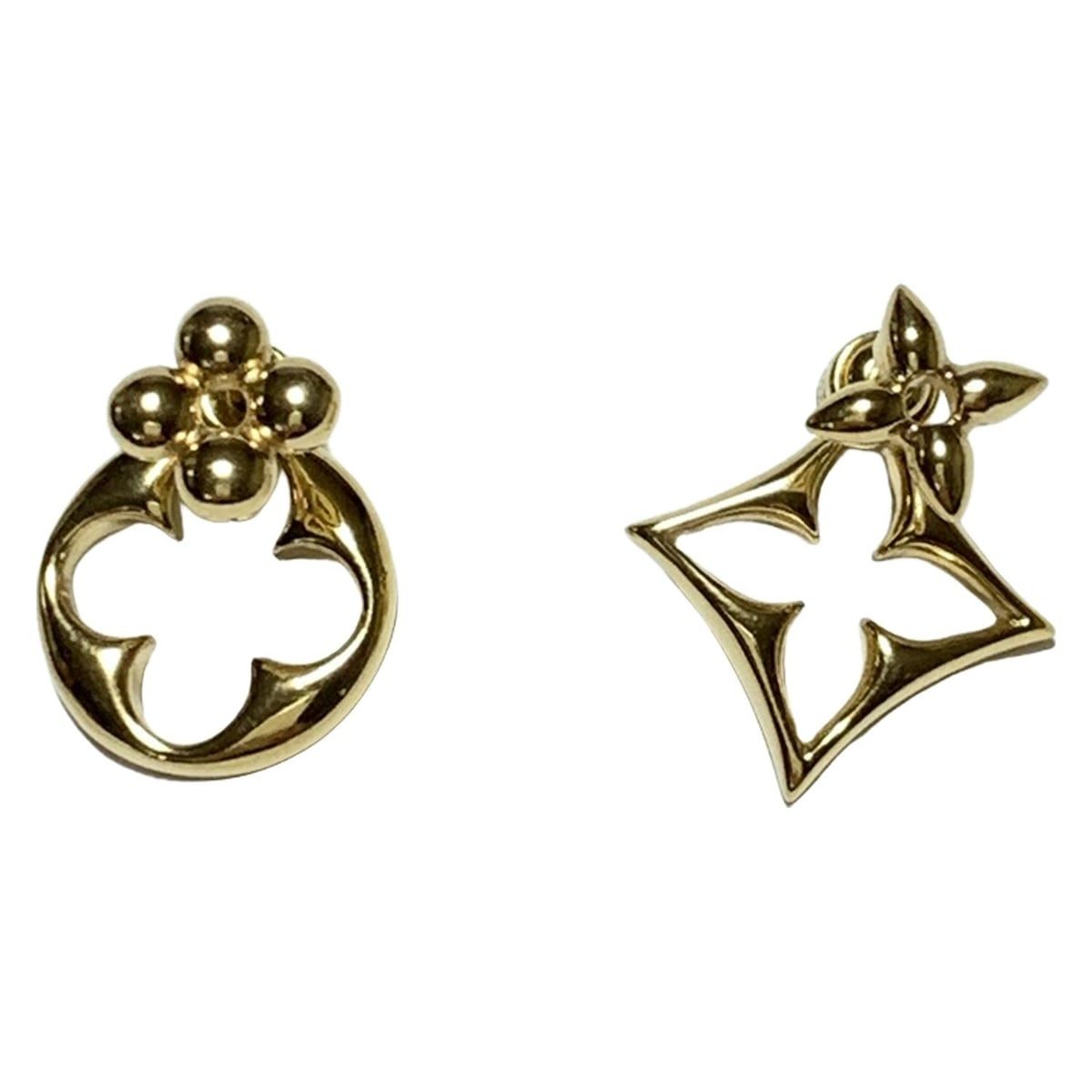 LOUIS VUITTON ルイヴィトン ピアス ピアスピュスLVフラワーグラム M00770 ゴールド