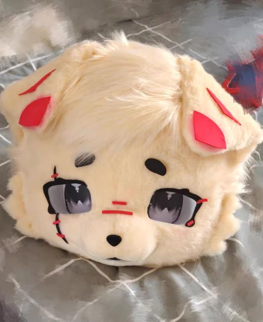 着ぐるみヘッド 犬 NO.400 茶色 垂れ耳 全頭ヘッド ケモノ ファースーツ ぬいぐるみ コスプレ コスチューム kigurumi