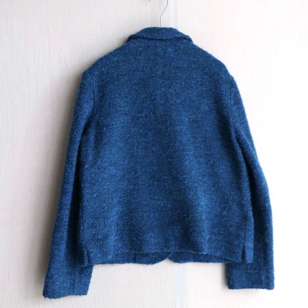 80s Vintage ジャケット レディース ブルー テーラード ビンテージ O5-09012-9376