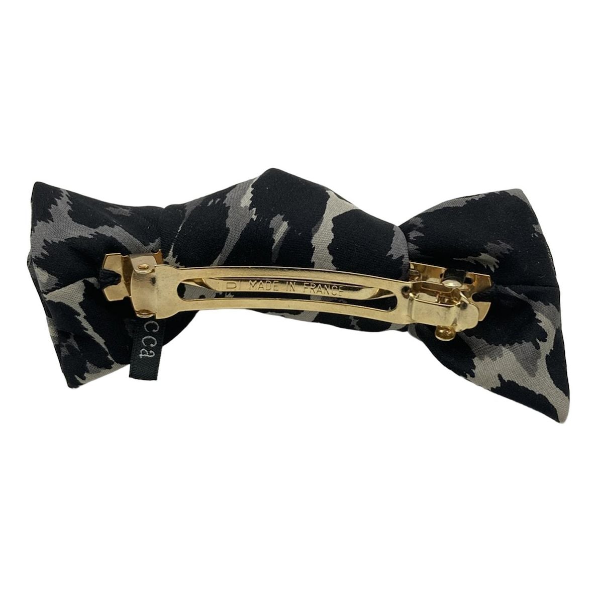 acca アッカ バレッタ - 黒×ダークグレー×ライトグレー