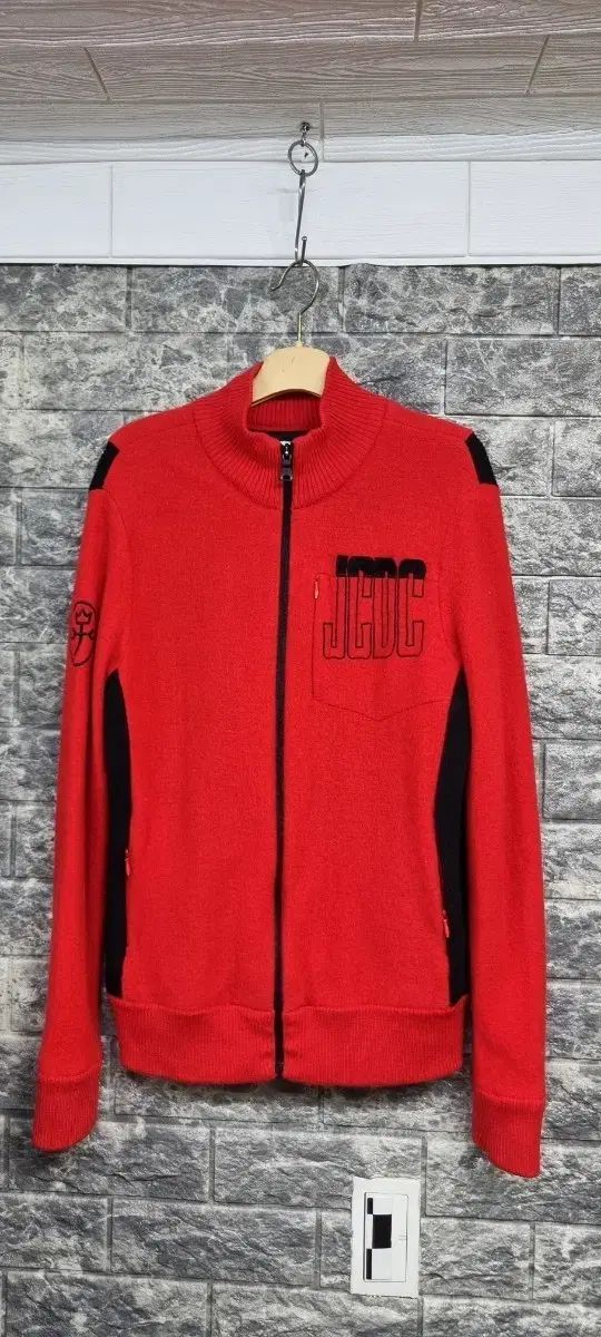 カステルバジャック ウール 防風 ジップアップカーディガン 95号