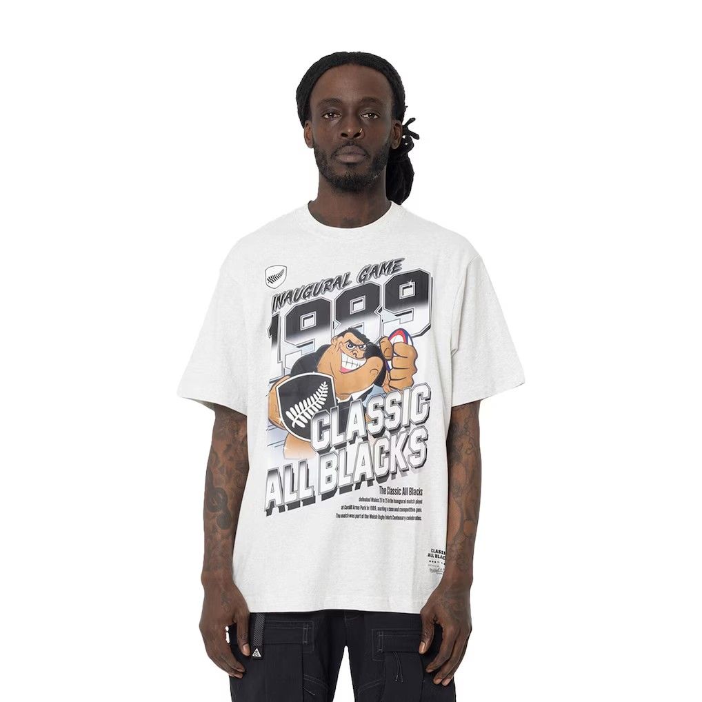 ミッチェル＆ネス ラグビー ニュージーランド代表 オールブラックス イノーギュラル ゲーム Tシャツ 白 ホワイト 公式モデル 日本未発売