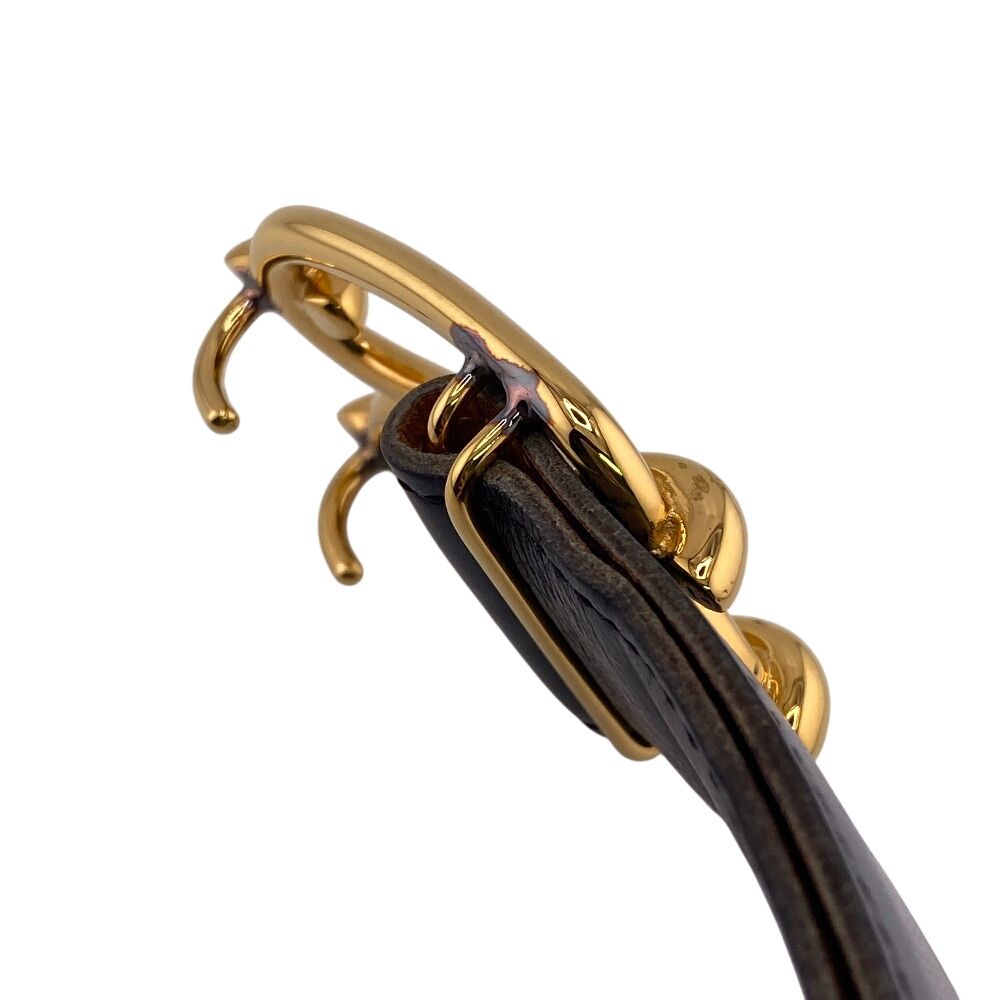 HERMESエルメス 1982 シェーヌダンクル ベルト ブランド ブラック