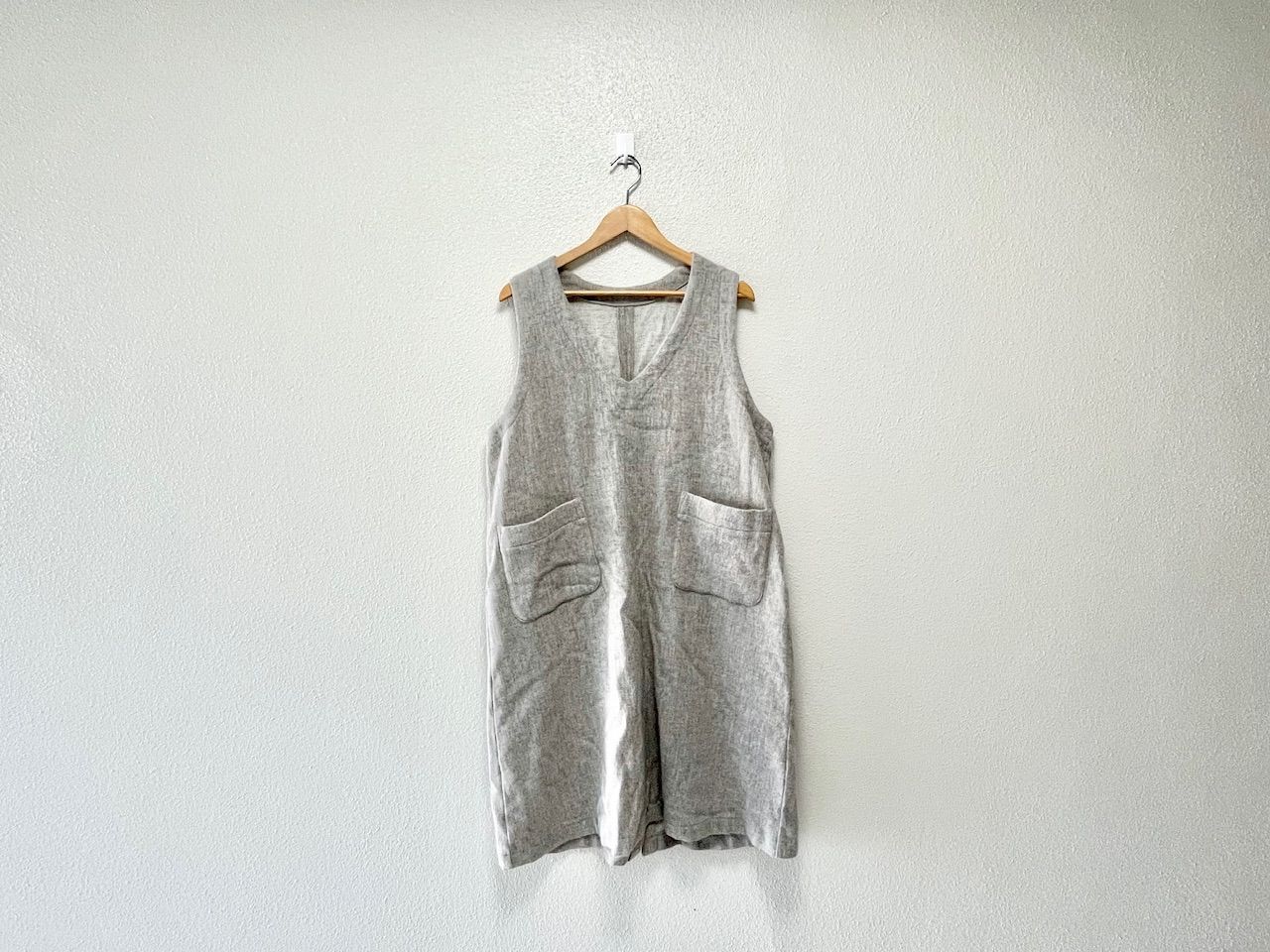 nest Robe ネストローブ ウールサージノースリーブワンピース