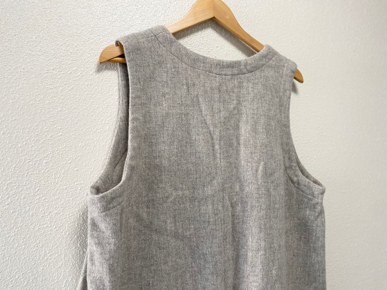 ウールサージノースリーブワンピース