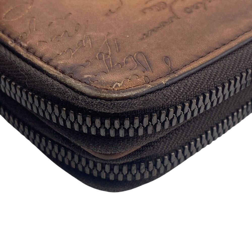 Berlutiベルルッティ ダブルジップオーガナイザー カリグラフィ