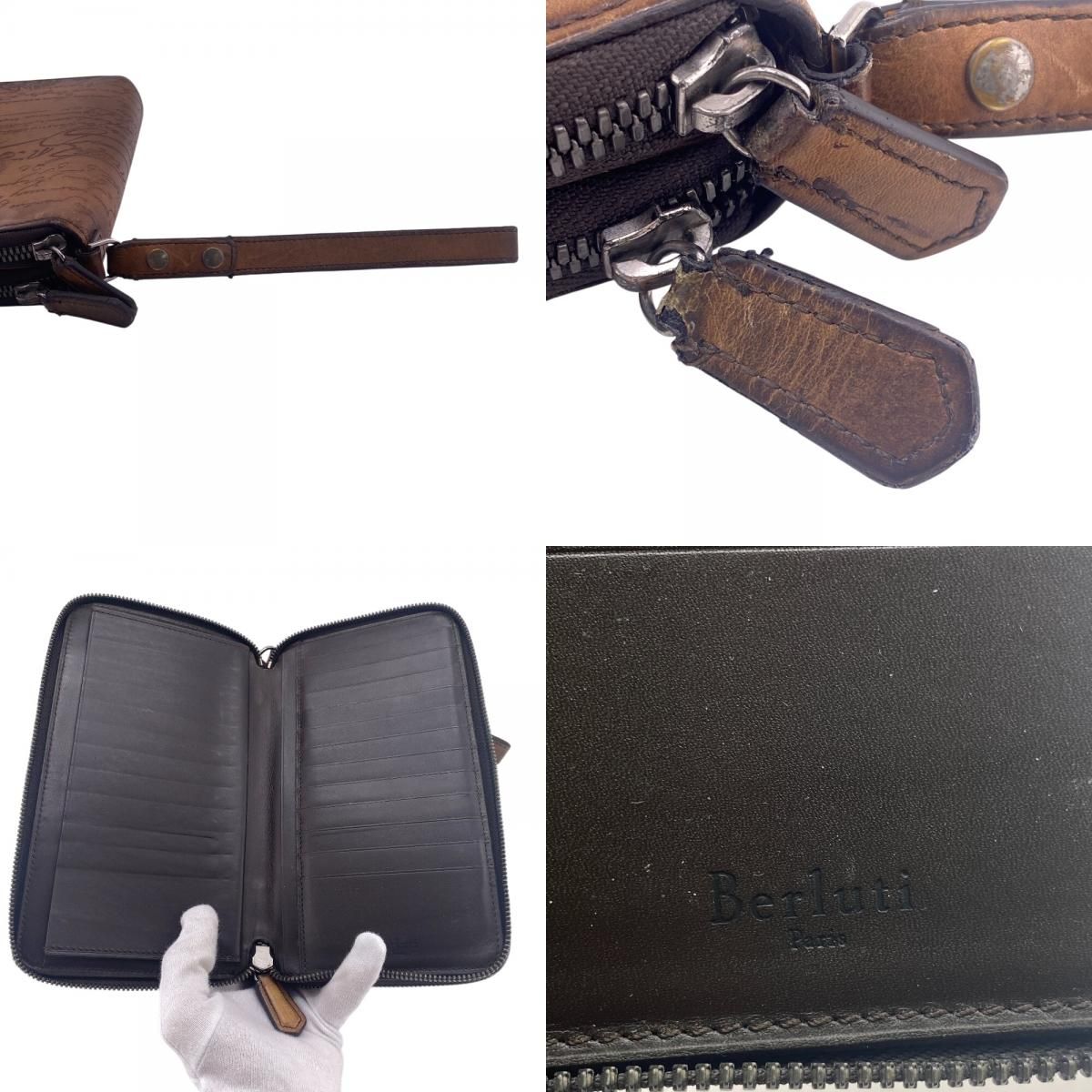 Berlutiベルルッティ ダブルジップオーガナイザー カリグラフィ