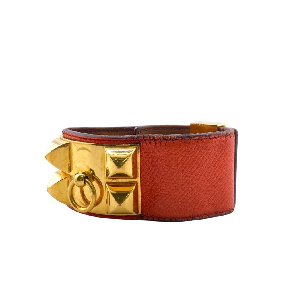 HERMESエルメス コリエドシアン GM バングル ブレスレット ブランド オレンジ レディース