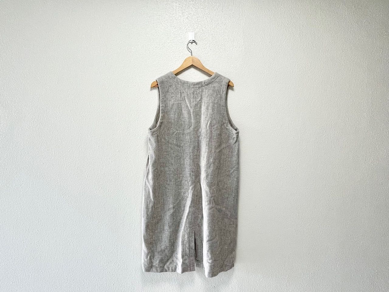 ウールサージノースリーブワンピース