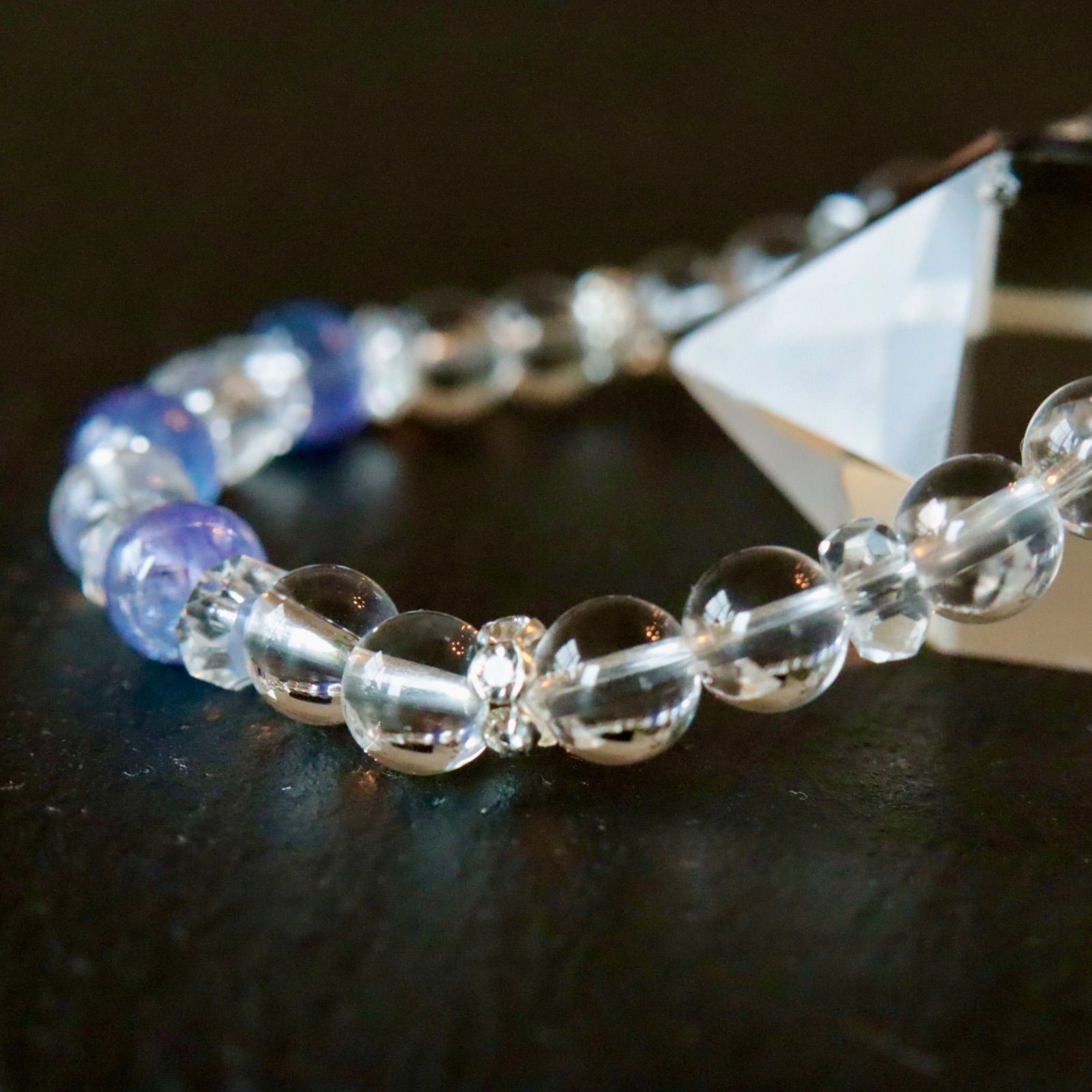 高品質タンザナイト 水晶 ブレスレット B0722-04 NEXPOTALLINN_EU