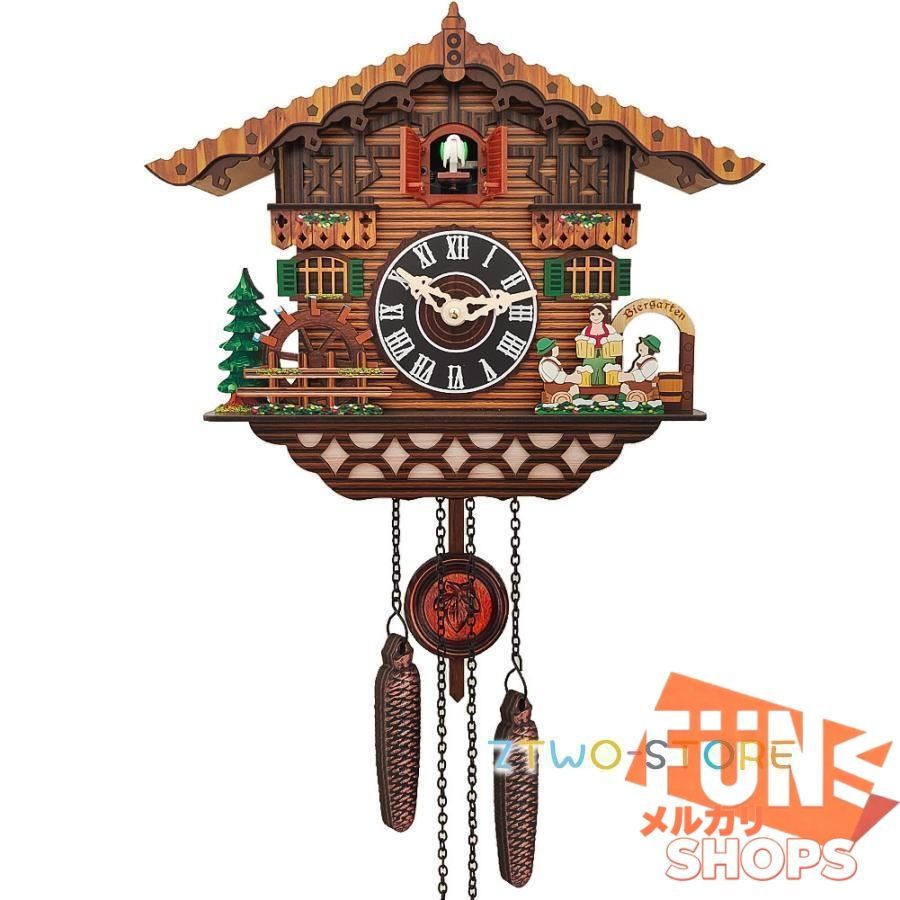 掛け時計 鳩時計 おしゃれ 北欧 カッコウ 本格 本格ふいご式 木製 カッコークロック ハウス型1028