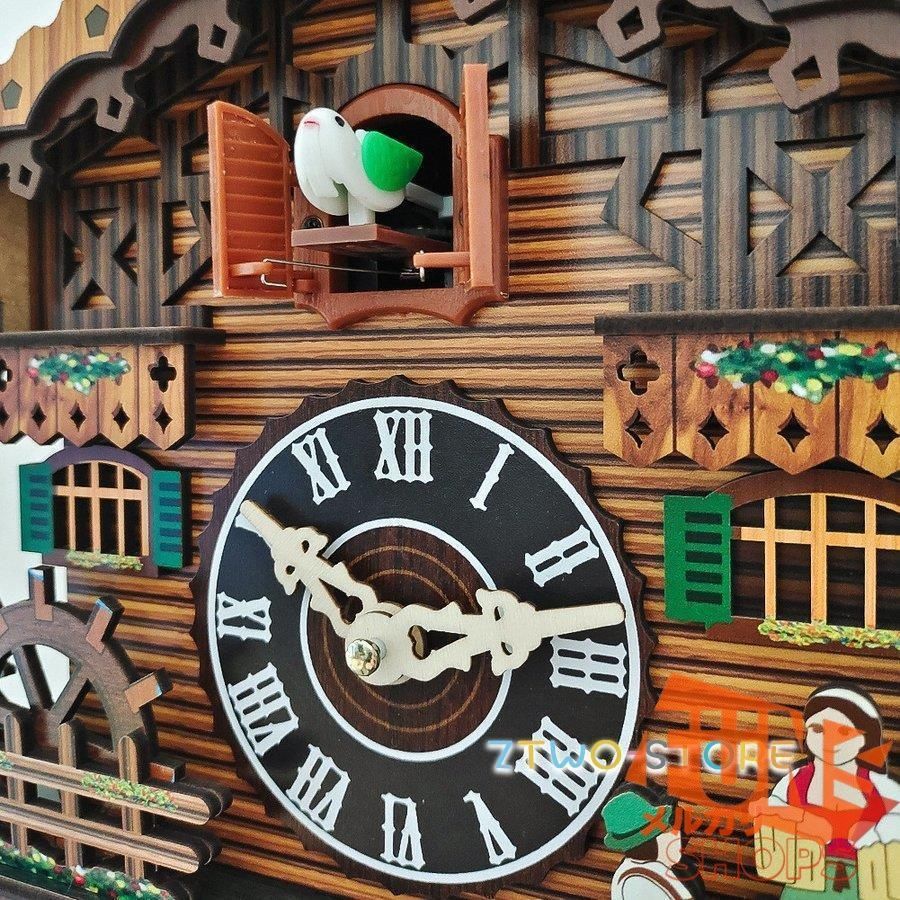 掛け時計 鳩時計 おしゃれ 北欧 カッコウ 本格 本格ふいご式 木製 カッコークロック ハウス型1028 NEXPOTALLINN_EU