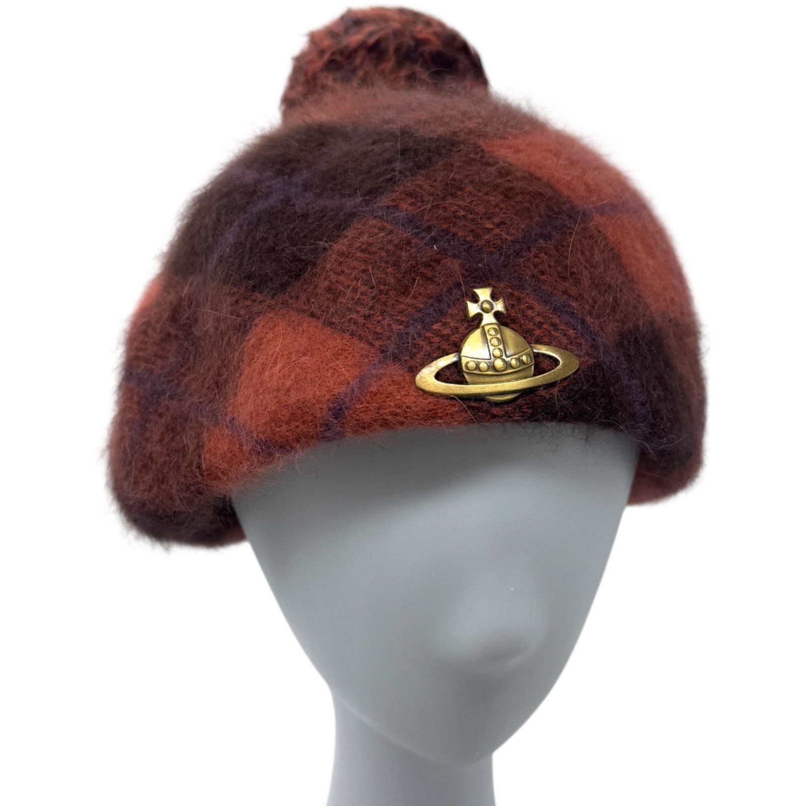 廃盤新品Vivienne Westwood ウールベレー帽 ポンポン付 グリーン