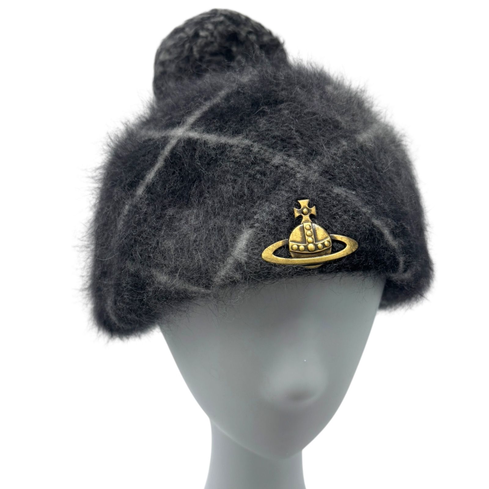 美品 Vivienne Westwood ヴィヴィアンウエストウッド ベレー帽 ニット