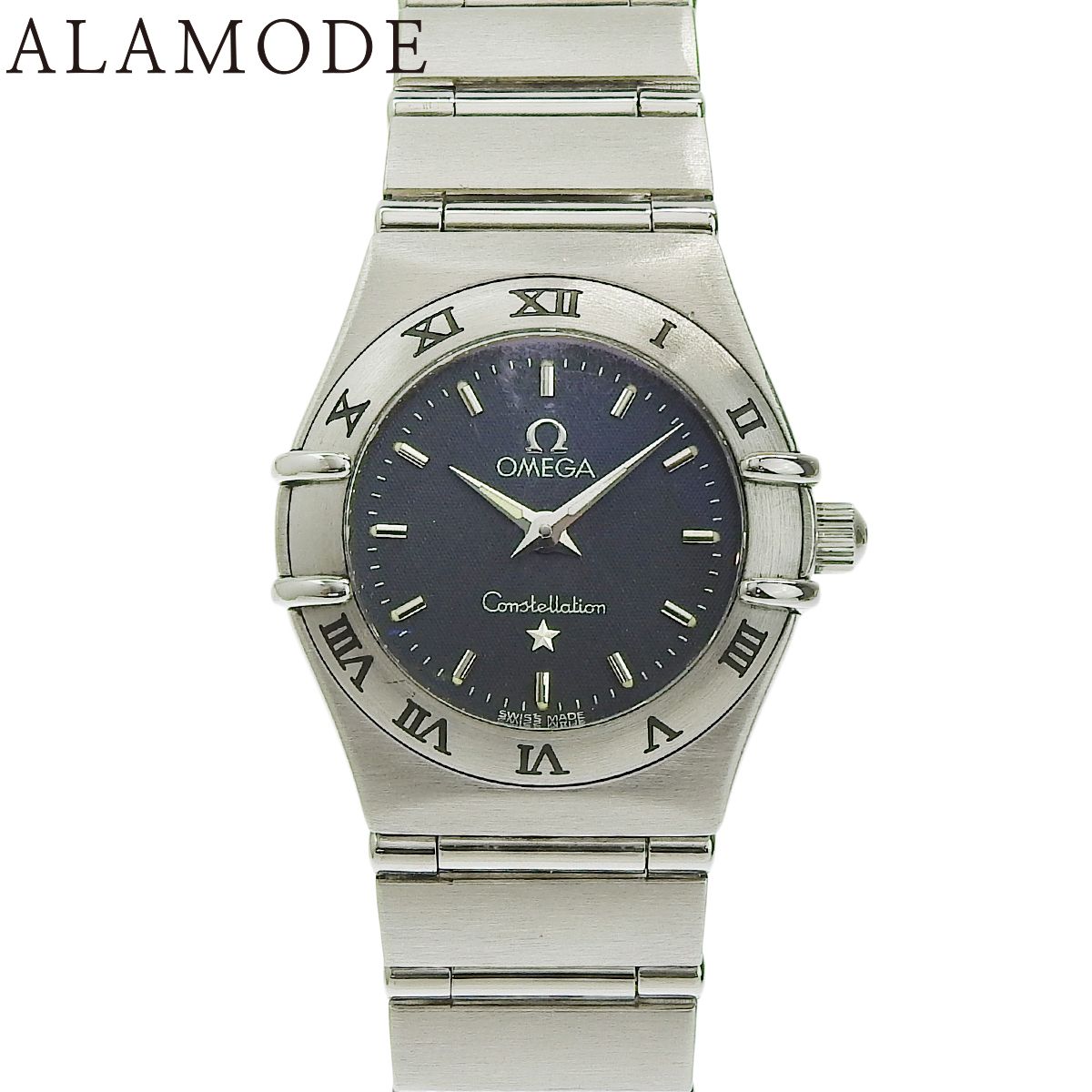 保証書付 オメガ コンステレーション ミニ 1562 40 SS クオーツ レディース アラモード
