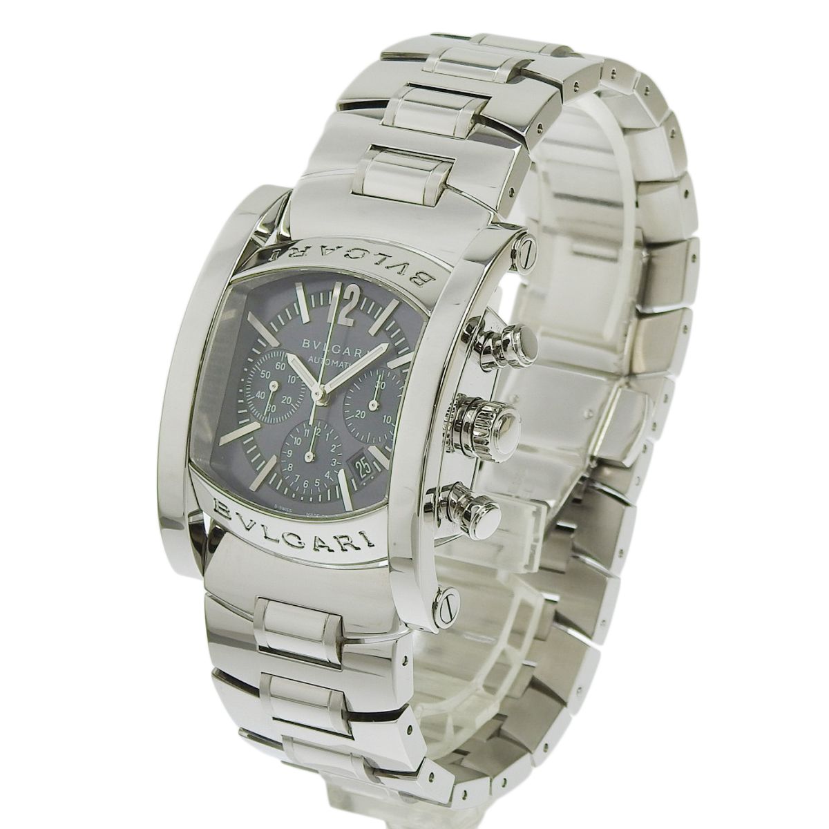 保証書付 ブルガリ アショーマ クロノグラフ AA 44 SCH SS 自動巻き メンズ アラモード