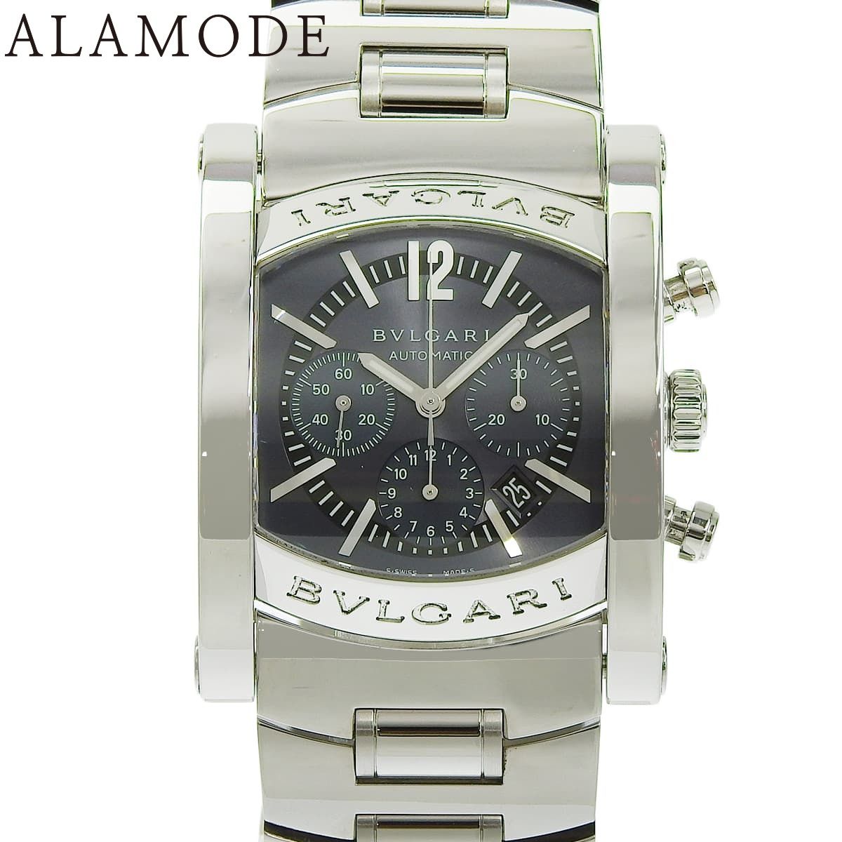 保証書付 ブルガリ アショーマ クロノグラフ AA44SCH SS 自動巻き メンズ 41100089505 アラモード