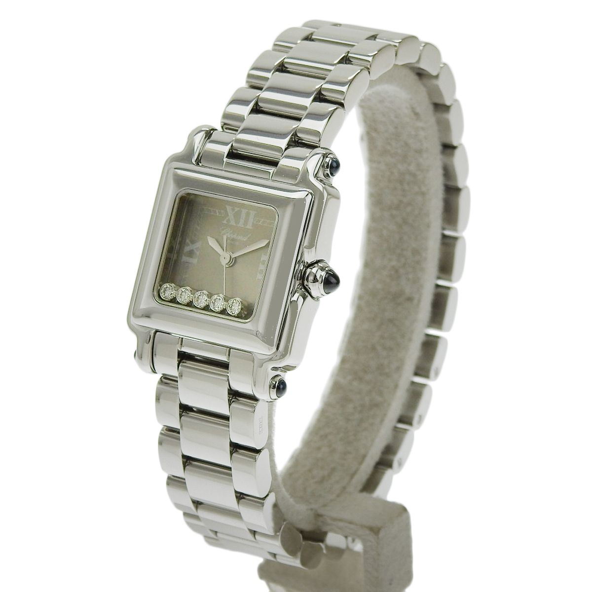 ショパール ハッピースポーツ スクエア ミニ 27 8893-23 SS 5PD クオーツ レディース 40802155279 アラモード