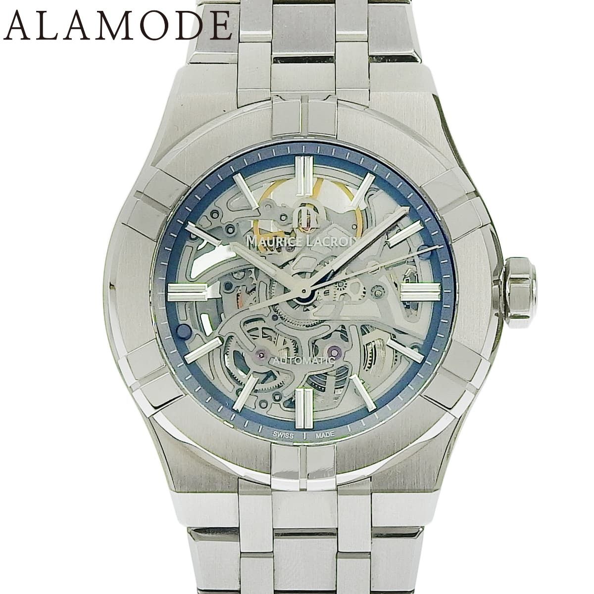保証書付 モーリス ラクロア アイコン オートマティック スケルトン AI6007-SS002-030-1 SS スケルトン 自動巻き メンズ 41100087991 アラモード