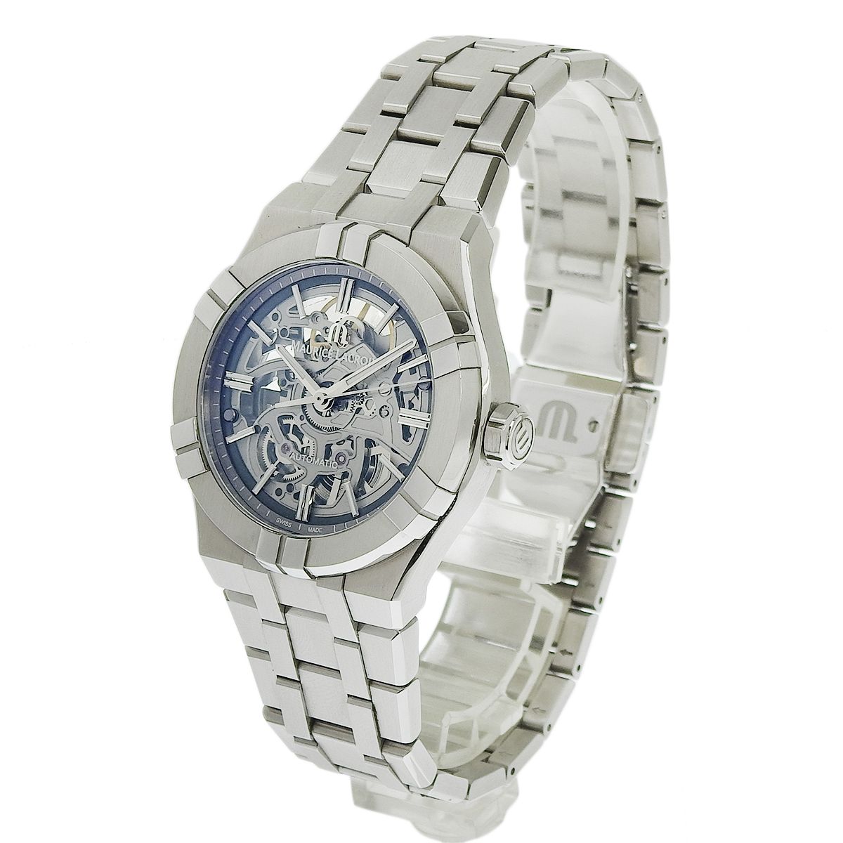 保証書付 モーリス ラクロア アイコン オートマティック スケルトン AI 6007 SS 002 030 1 自動巻き メンズ アラモード