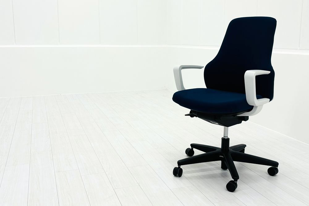 コクヨ グーフォチェア ハイバック KOKUYO gufo クッション 固定肘 オフィス家具 オフィスチェア ブルー