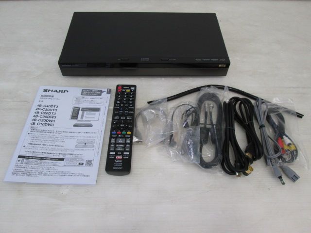 当社3ヶ月保証 2025年 シャープ AQUOS 4Kレコーダー 4B-C10DW3 0814CH 8BT-1S